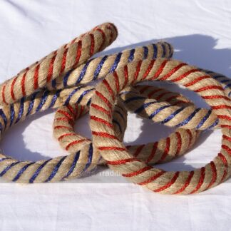Spare set of 18 Rope Quoits (with steel core, 9 red, 9 blue)