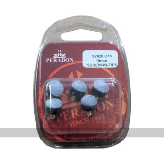 Peradon Spare Screw In Cue Tips 10mm - Set of 5