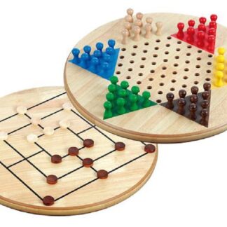 Chinese Checkers & Nine Men's Morris 2 In 1