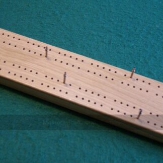 Chunky Hand-Made Oak Cribbage Board