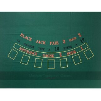 Dal Negro Blackjack Baize Table Top Mat, 130 x 90 cm