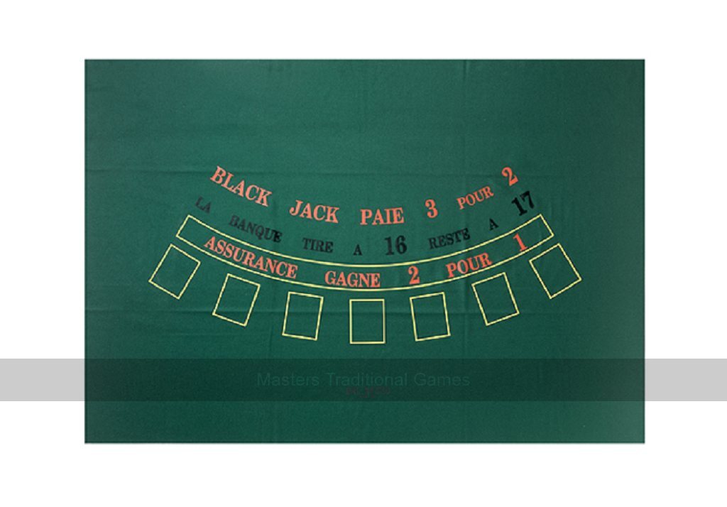 Dal Negro Blackjack Baize Table Top Mat, 130 x 90 cm