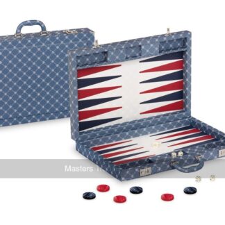 Dal Negro Grey Prestige Tournament 21-inch Backgammon Set