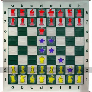 Large Demo Chess Board - Slot-in Pieces (92cm)