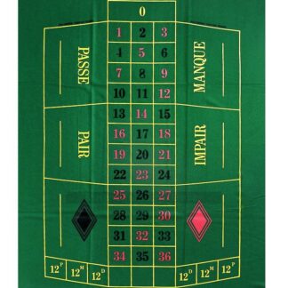 Dal Negro Roulette Mat (60 x 100 cm, single 0, European style)