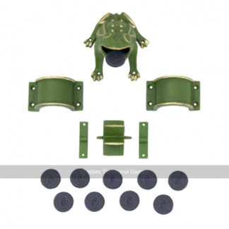 Complete Set of Cast Iron Components for the Frog Game, Sapo, La Rana