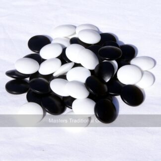 7mm Glass Go Stones in Cardboard Box (20.5 x 7mm) - Bi-Convex
