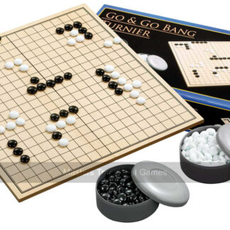 Folding Tournament Go Set- glass stones & plastic bowls