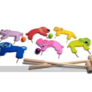 Junior Croquet Set - Dog Theme, 2 Mallets