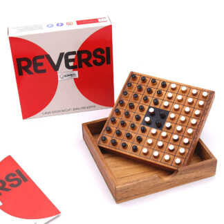 Rombol Wooden Reversi Game - White & Black Pieces