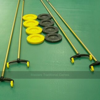 Deck Shuffleboard Accessories - 4 Cues, 8 discs