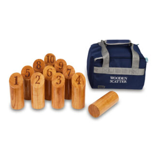 Uber Games Wooden Scatter Number Skittles Set