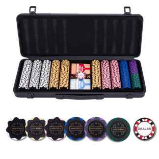 Poker Set in Black Briefcase – 500 Chips (No Value)