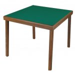 Masters Nautilus Bridge Table - Mahogany Finish with Green Baize