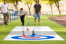 Portable Curling Rink, 10 x 2m, includes 6 stones - 12.7mm thick 'Lite' version