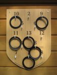 Masters Regulation Ring Board with 6 Regulation Rings